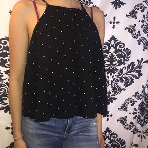 Polka dot Hollister crop top